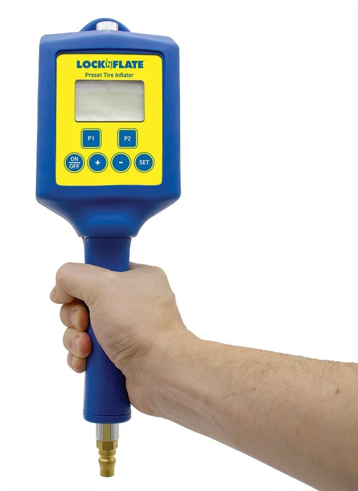 Medidor inflador de neumáticos digital preestablecido - Incluye el portabrocas de aire LockNFlate® Foto 4 de 4