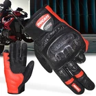 Ducati Corse New Leather Racing Motorbike Glove Pre-Curved Finger Motorcycle Glo