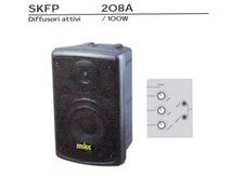 ➤ COPPIA CASSE AMPLIFICATE MKC SKFP 208A 2 VIE BASS REFLEX 50-100 WATT