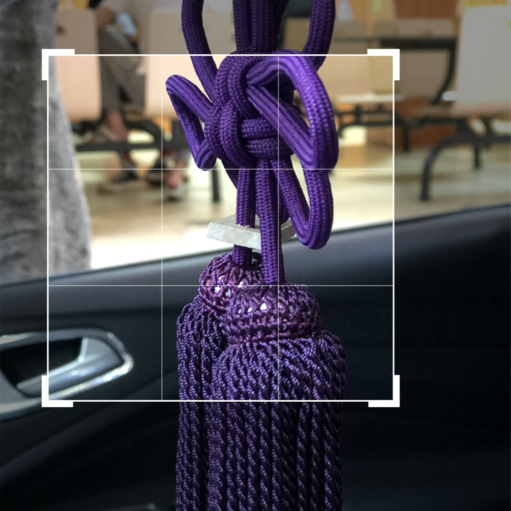 JDM Junction Produce Purple JP Kintsuna Fusa Kiku Knot For Car Rearview