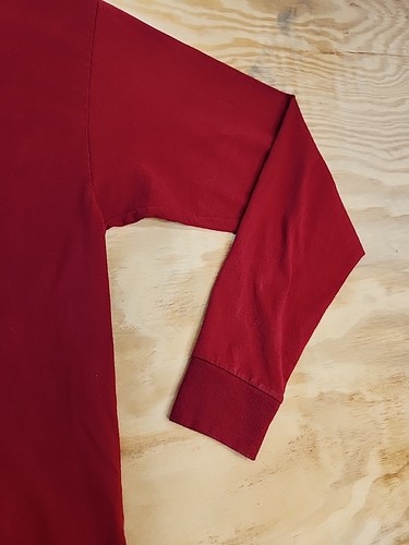 2015 OU Oklahoma Sooners Playoff Logo Long Sleeve Red T-shirt Mens XL - Picture 5 of 9