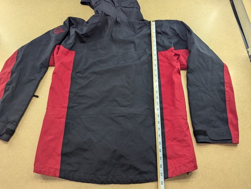 Norrona Narvik Gore-Tex Jacke Herren Medium schwarz rot Kapuze Outdoor wasserdicht - Bild 16 von 17