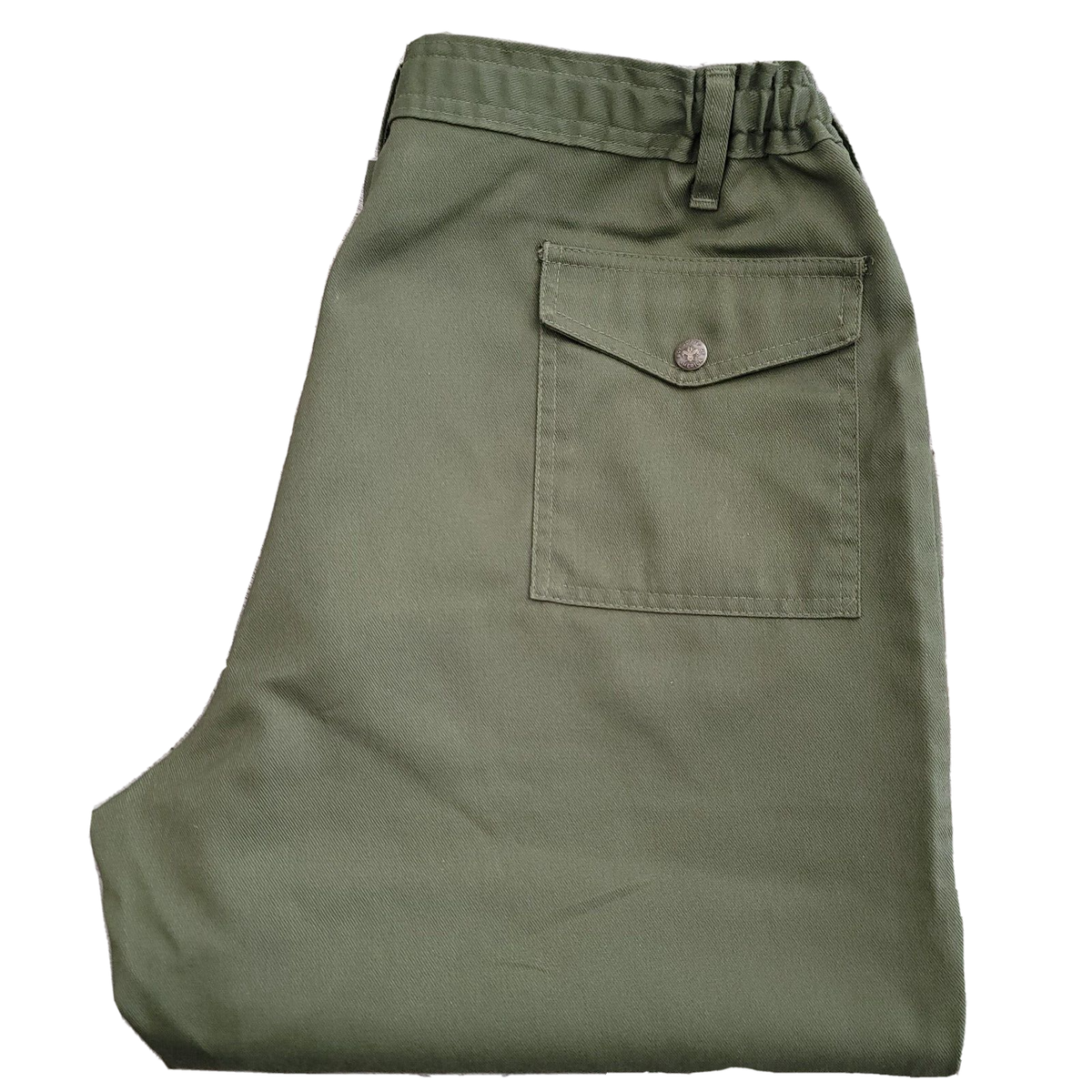 Vintage 70s Front Pocket Boy Scouts BSA Pants Measure 33-38 W
