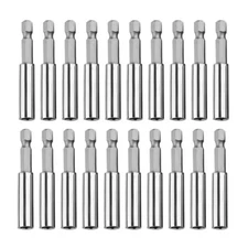 20 Pack Magnetic Impact Screwdriver Extension Drill Bit Tip Holder 1/4 Hex Shank