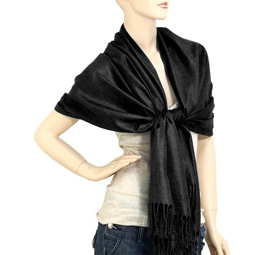 Solid Color Pashmina Women's Fringe Shawl Scarf Wrap 37 COLORS - 第 13/49 張圖片
