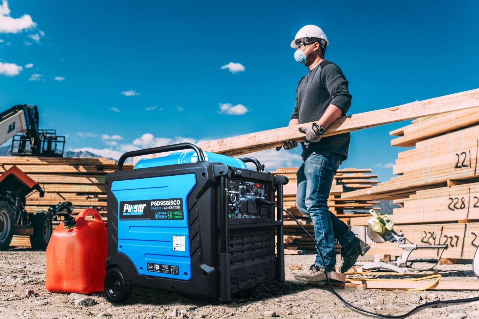 Pulsar 9,500 Watt Super Quiet Dual Fuel Inverter Generator with CO Alert