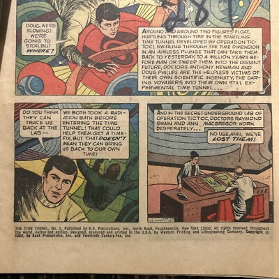 The Time Tunnel #1 Gold Key Comics 1966 VG Condition- Rare First