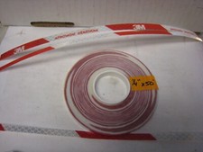 3M WHITE  RED Reflective Diagonal Stripe Conspicuity Tape 1/4" x 50' Custom