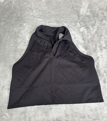 Athleta Essential V Neck Top Women s Size XL Black
