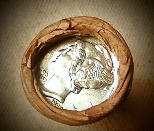 Wheat Small Cent Roll • Glossy 1939 Mercury & 1882 Indian Cent • Earlies / PDS - Picture 10 of 10