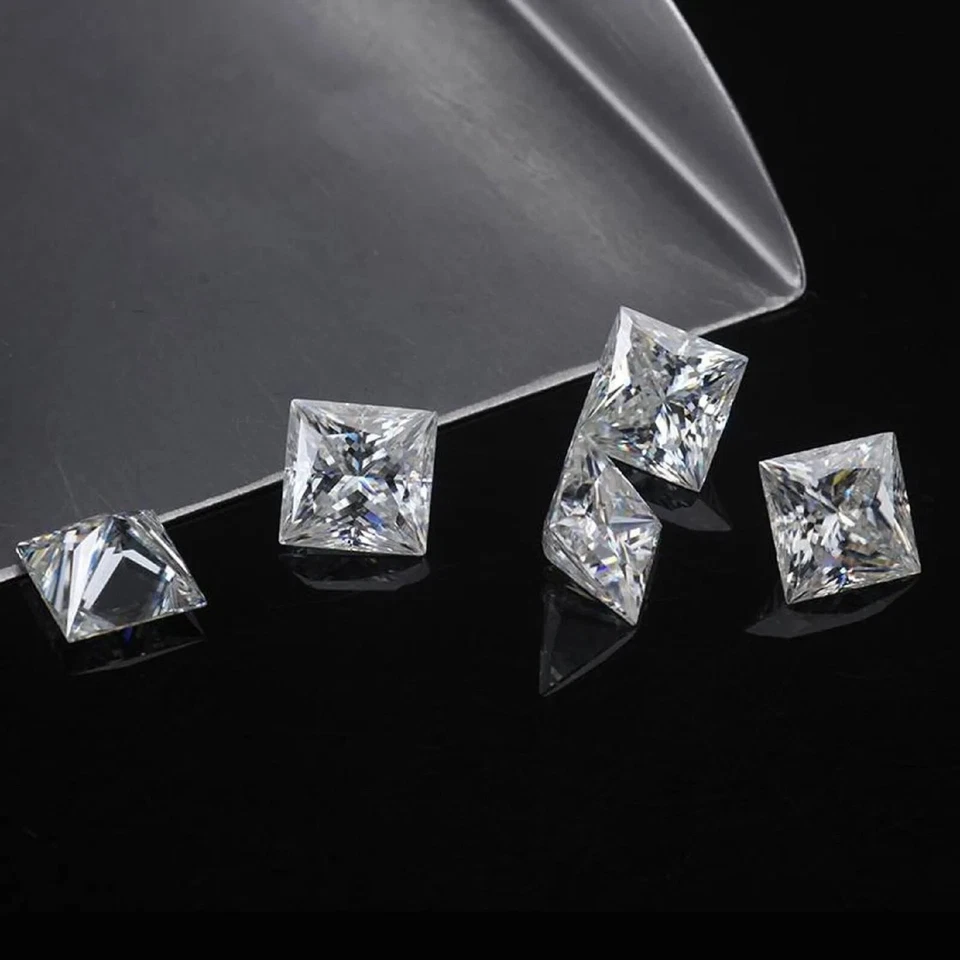 Princess Cut Diamond Stone Square Loose Stone 1.00 Ct To 6.00 Ct - Image 4 of 4