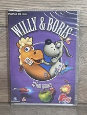Willy  Boris 10 Fun Games PC/Mac CD-rom Art Plant Stabenfeldt FACTORY SEALED