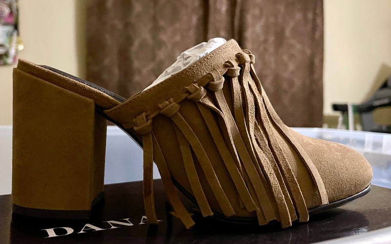 $500.00  Authentic Brand New in Box Rachel Zoe Suede Mules Ladies Size 7