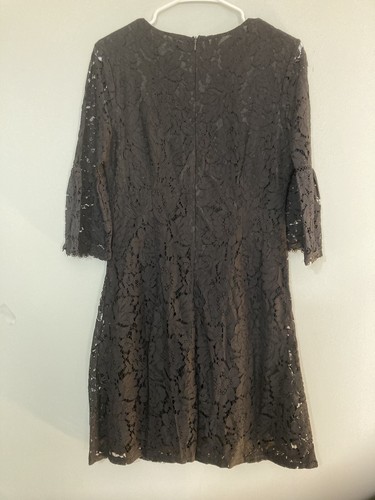 Zeagoo Women's 3/4 Bell Sleeve Lace Cocktail Party Dress, Black, Medium - Picture 5 of 5