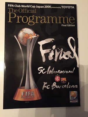 Programm Finale FIFA Club World Cup Toyota 2006: FC Barcelona-SC  Internacional
