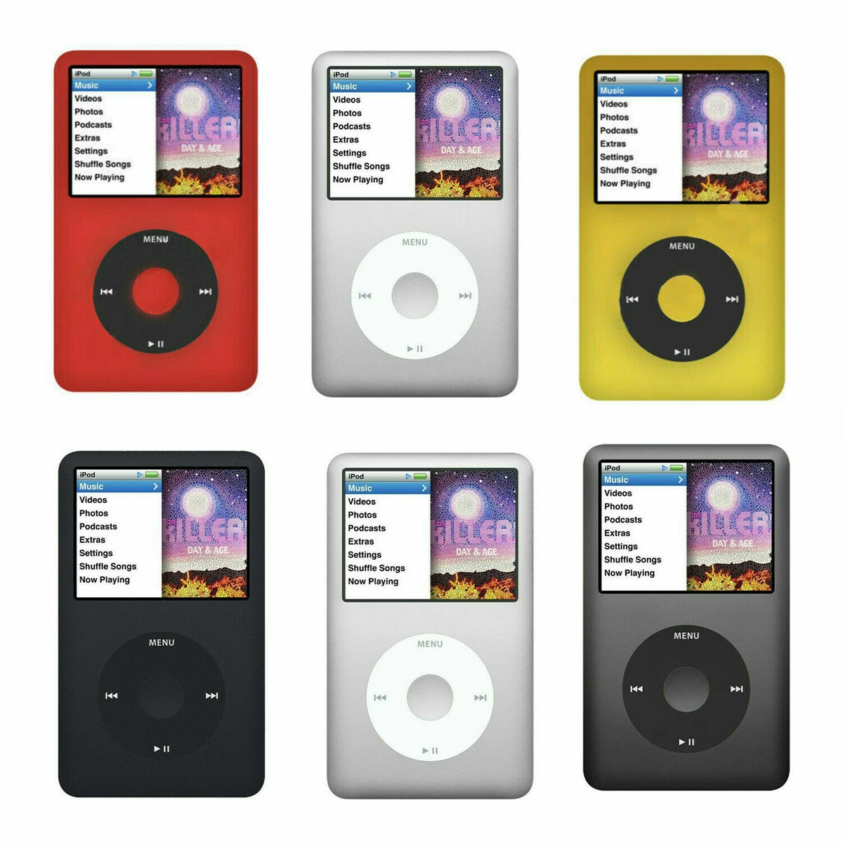 New Apple iPod Classic 7th Generation (80G/120G/160G/256G)- 2 Years Warranty