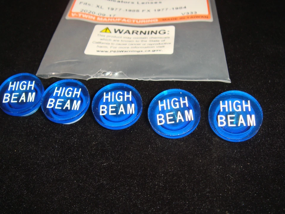 Lentes Harley Blue Indicators XL Sportster 1977-85 FX 1977-84 V-Twin 39-0888 H1 Foto 2 de 4