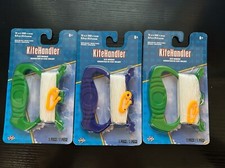 Lot of 3 Kite Handler Kite String Winders 15LB x 300 Ft Nylon Green, Blue
