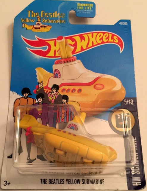 Hot Wheels: The Beatles Yellow Submarine Car: HW Screen ...