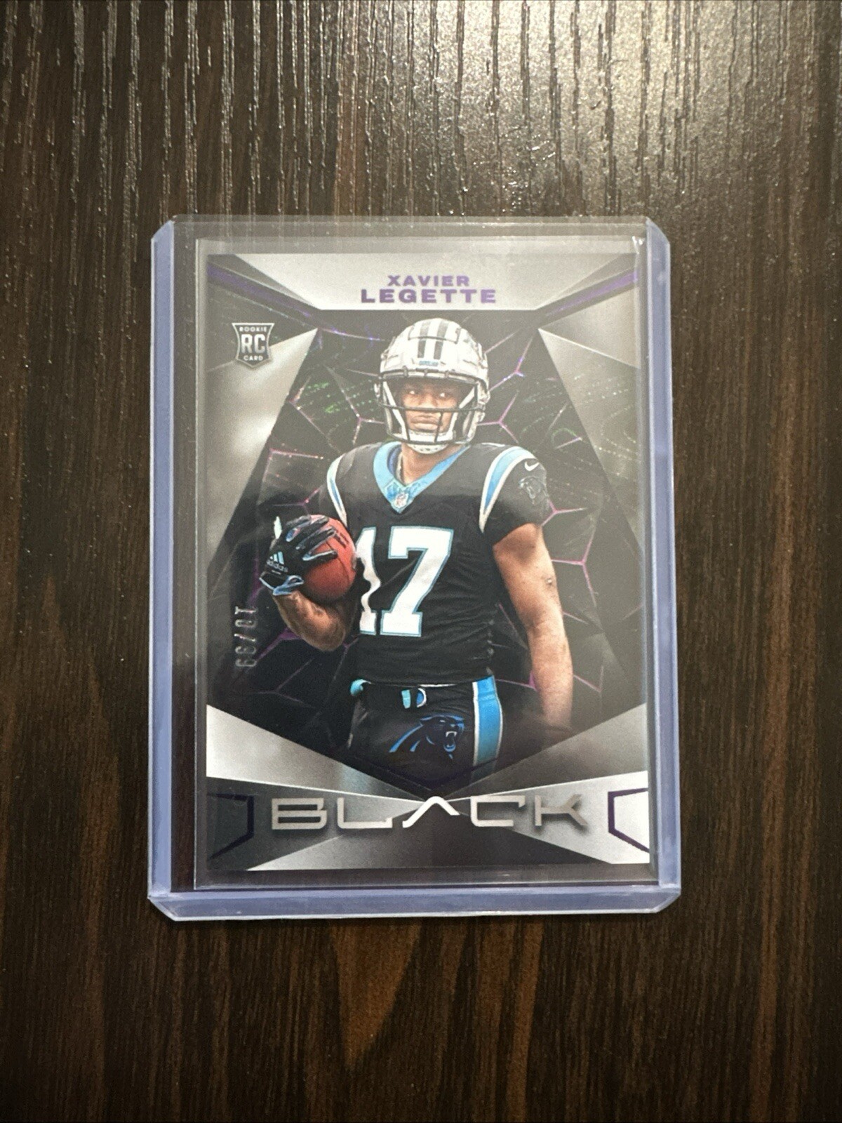 2024 Panini Black - #198 Xavier Legette /99 (RC) Carolina Panthers Rookie