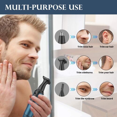 Nose Hair Trimmer for Men 2024 Painless Nose Trimmer Rechargeable Nasal Hair Tri - Picture 9 of 10