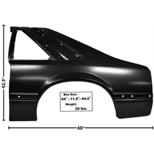 1991 1992 1993 Mustang Quarter Panel Full Left Side EDP Steel Dynacorn 3641KU