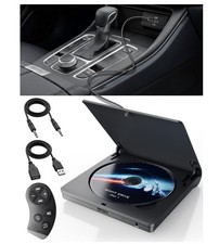 External Car CD Player with USB AUX Port, Plug Play, Anti-Skip, Shockproof