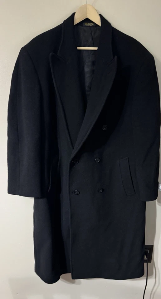 Abrigo Abrigo Daniel Hechter Negro Mezcla Lana Cachemira Negro 44 R Peaky Blinders Foto 2 de 4