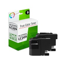 2Pk TCT LC209 Black For Brother LC209BK HY MFC J5620DW J5520DW Compatible Ink