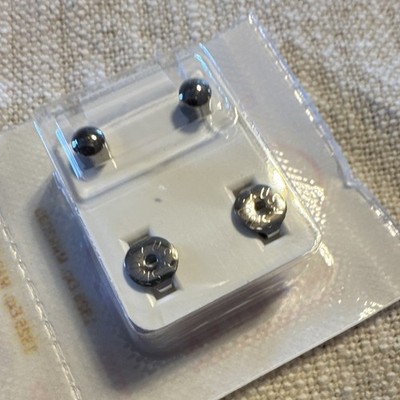 10 sets Studex Sterilized Round Stud Earrings, Gold & Silver Tone