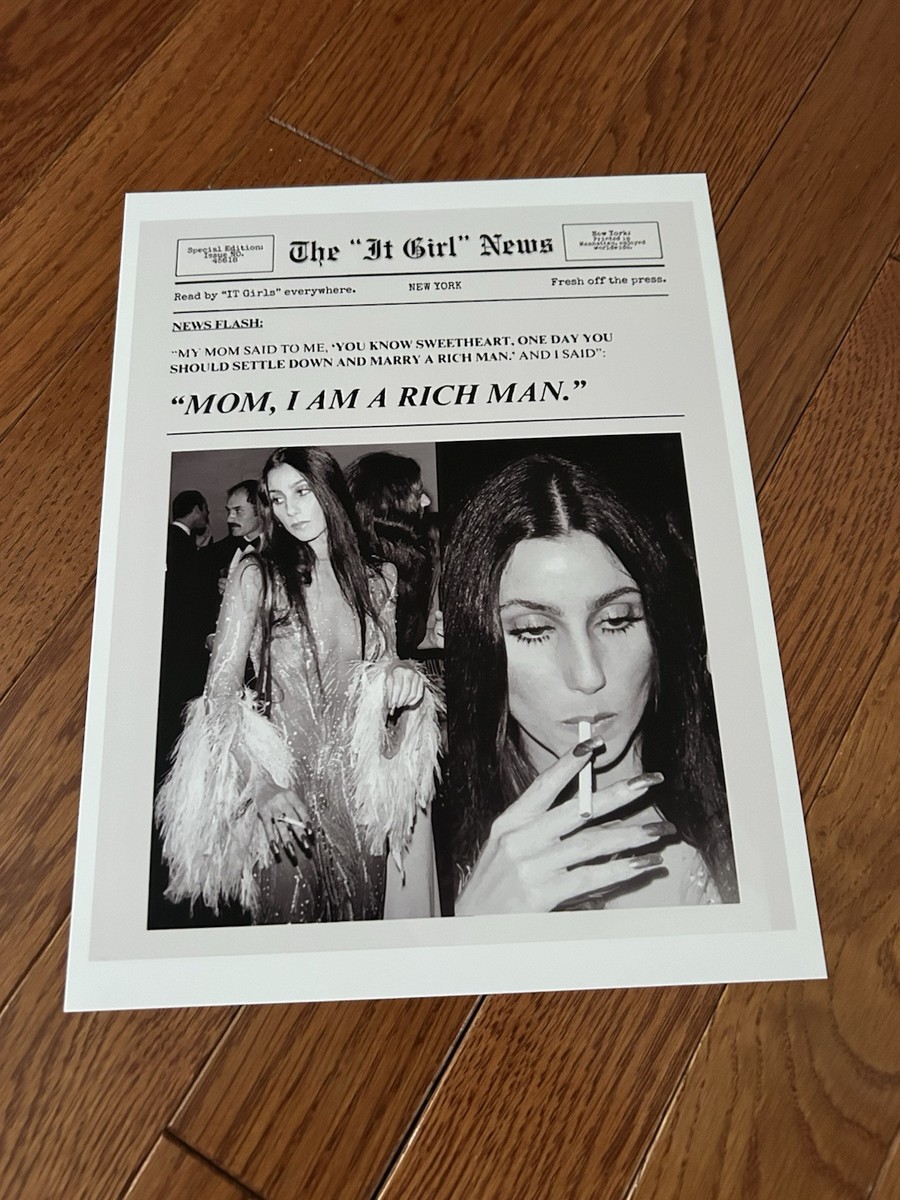 cigarette print CHER Art Print Photo 11 cigarette print CHER Art Print Photo 11