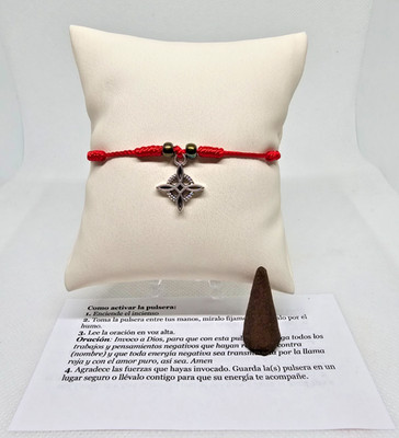 PULSERA BRUJA ROJA COLGANTE / WITCH BRACELET PARA PROTECCION CONTRA MAL ENVIDIA
