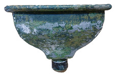 Vintage Alloy Drainpipe Gutter Hopper Wall Garden Flower Planter Plants Retro