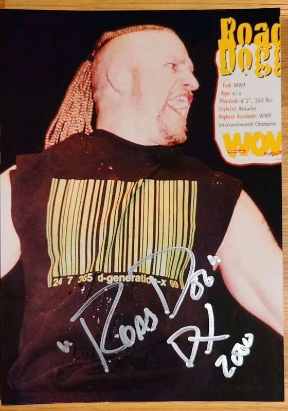 ROAD DOGG signed 5 X 7 photo  WWE WWF DX pro wrestling New Age Outlaws 