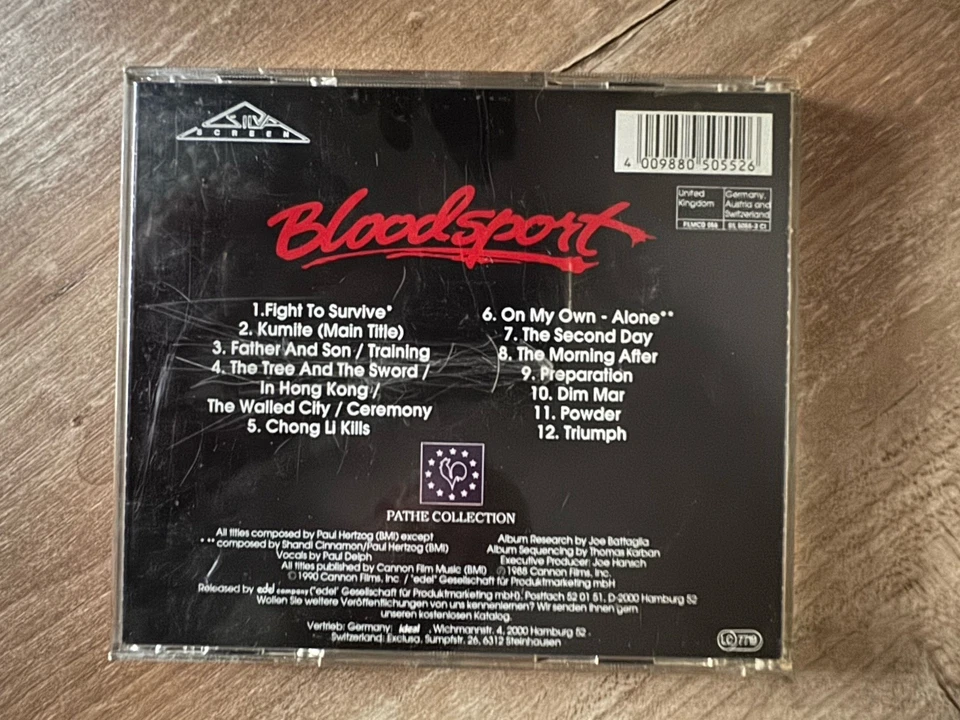 Bloodsport (Original Motion Picture Soundtrack) CD 1990 - FILMCD - SIL 5055-2 CI - Bild 3 von 3