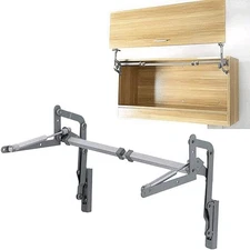 Cabinet Door Hinges Vertical Swing Lift Up Stay Pneumatic Arm Kitchen Mechanism