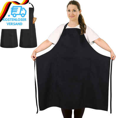 2 Pcs plus Size Schürze, Kochschürze, Kochen Arbeit Schürze Mit 2 Taschen, Profe