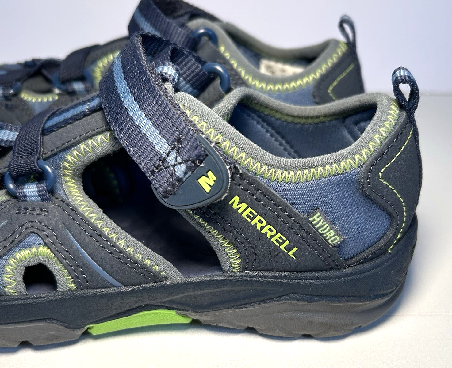 Merrell Sandalo Sportivo Bambini Navy Hydro Hike Cinturino Regolabile Taglia 2Y