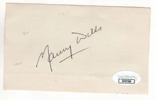Maury Wills Signed Autographed 3X5 Index Card Dodgers Legend JSA CF47104