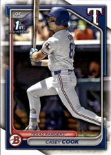 2024 Bowman Draft Casey Cook #BD-66 Texas Rangers 24N