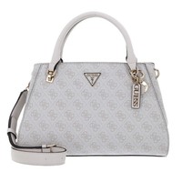 Guess Noelle Girlfriend Satchel Handtasche Tasche Bone Logo Beige