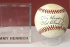 Tommy Henrich “Old Reliable “ Autographed Baseball