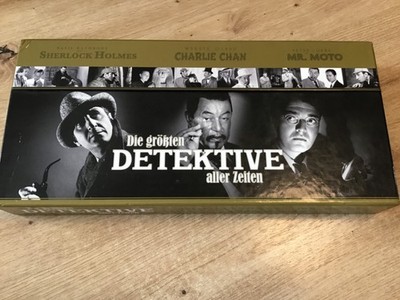 Die größten Detektive aller Zeiten (34 DVD) Sherlock Holmes-Charlie Chan-Mr.Moto