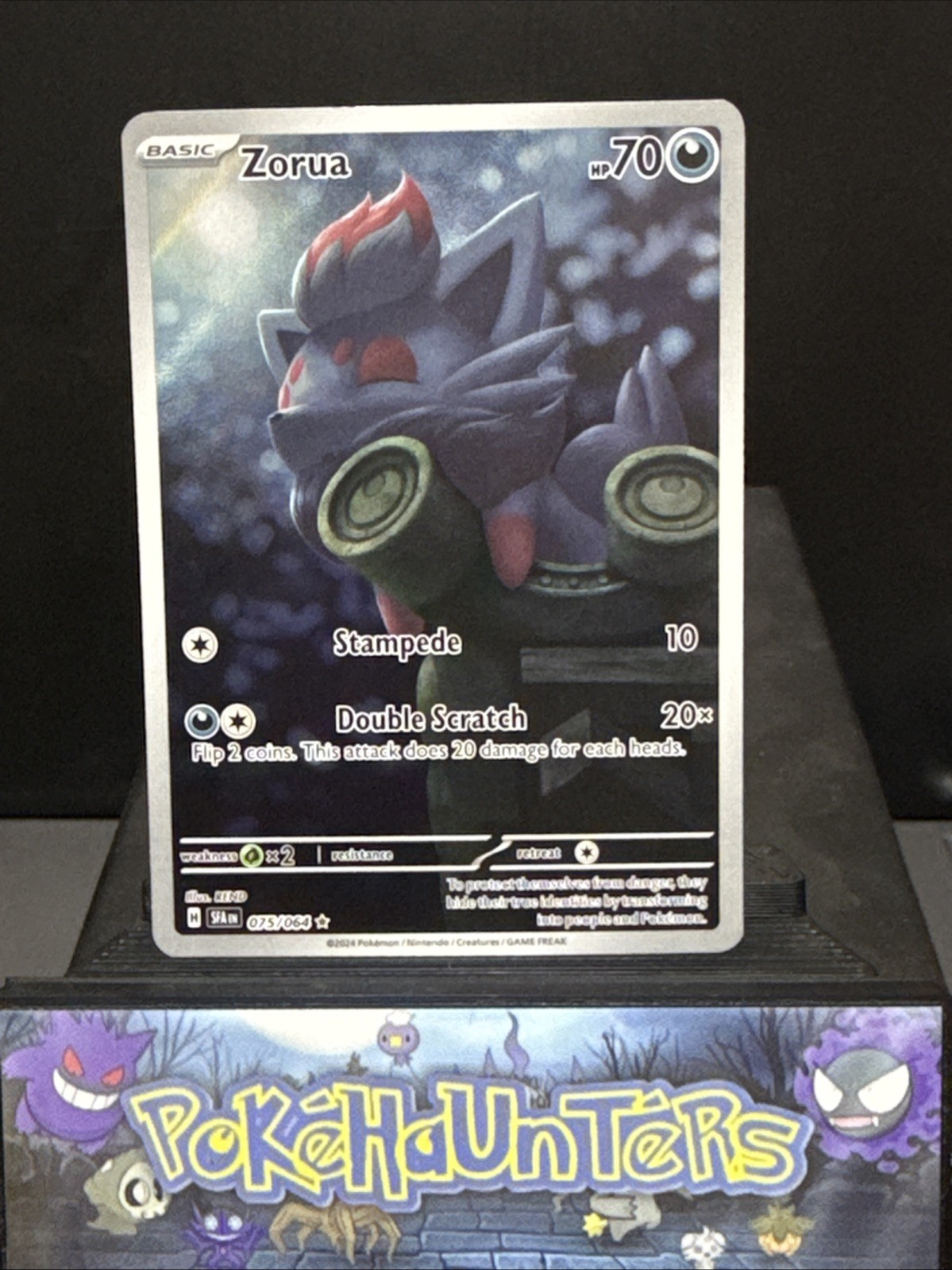 Pokemon Card Zorua 075/064 Shrouded Fable Illustration Rare Near Mint