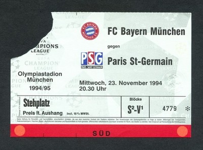 1994/95 --- FC Bayern München - Paris St. Germain PSG --- Champions League 191