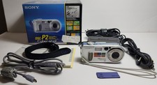 SONY DSC-P2 CYBER-SHOT COMPACT DIGITAL CAMERA MADE IN JAPAN- FOR PARTS.