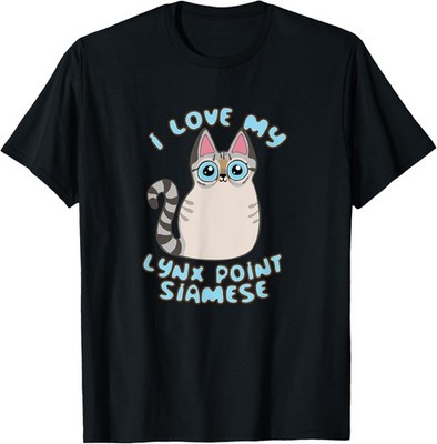 I Love My Lynx Point Siamese Cat Cute Kawaii Chibi Kitty T-Shirt