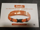 Aweec Smart GPS Wireless fence Medium Dog Collar, Gray Open - Box