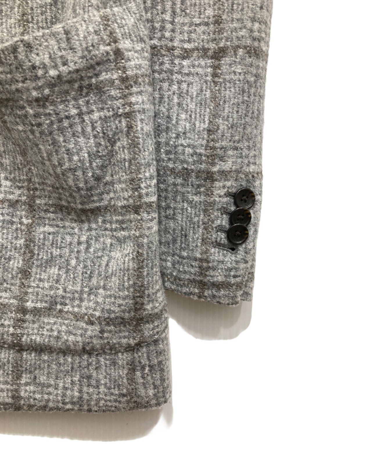 UNIVERSAL LANGUAGE Checked tailored jacket Size: … - image 3