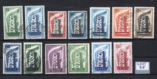 1956 Europe CEPT - COMPLETE VINTAGE 13 VALUES USED